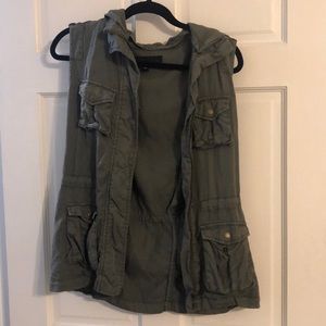 Army green utility vest